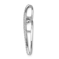 Load image into Gallery viewer, 14k White Gold 1/5ct. Diamond Cross Chain Slide
