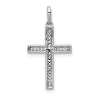 Load image into Gallery viewer, 14k White Gold 1/6ct. Diamond Cross Pendant
