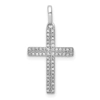 Load image into Gallery viewer, 14k White Gold 1/6ct. Diamond Cross Pendant
