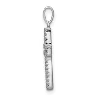 Load image into Gallery viewer, 14k White Gold 1/8ct. Diamond Cross Pendant
