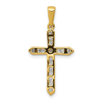 Load image into Gallery viewer, 14k 1/4ct. Diamond Cross Pendant
