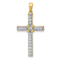 Load image into Gallery viewer, 14k 1/3ct. Diamond Cross Pendant
