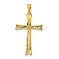 Load image into Gallery viewer, 14k  1/5ct. Diamond Cross Pendant
