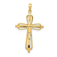 Load image into Gallery viewer, 14k &amp; rhodium Diamond Cross Pendant
