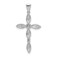 Load image into Gallery viewer, 14k White Gold 1/10ct. Diamond Cross Pendant
