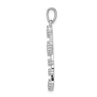 Load image into Gallery viewer, 14k White Gold 1/4ct. Diamond Cross Pendant
