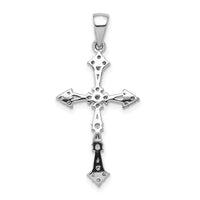 Load image into Gallery viewer, 14k White Gold 1/4ct. Diamond Cross Pendant
