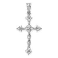 Load image into Gallery viewer, 14k White Gold 1/4ct. Diamond Cross Pendant
