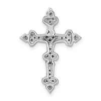 Load image into Gallery viewer, 14k White Gold 1/6ct. Diamond Filigree Cross Chain Slide

