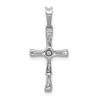 Load image into Gallery viewer, 14k White Gold 1/5ct. Diamond Cross Pendant
