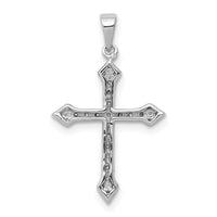 Load image into Gallery viewer, 14k White Gold 1/4ct. Diamond Cross Pendant
