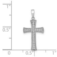 Load image into Gallery viewer, 14k White Gold 1/10ct. Diamond Cross Pendant
