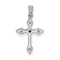 Load image into Gallery viewer, 14k White Gold 1/15ct. Diamond Cross Pendant
