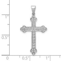 Load image into Gallery viewer, 14k White Gold Diamond Cross Pendant
