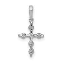 Load image into Gallery viewer, 14k White Gold 1/6ct. Diamond Cross Pendant
