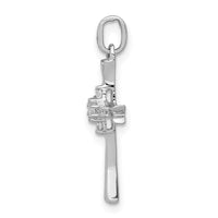 Load image into Gallery viewer, 14k White Gold 1/15ct. Diamond Cross Pendant
