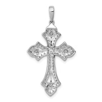 Load image into Gallery viewer, 14k White Gold 1/2ct. Diamond Fancy Cross Pendant
