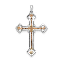 Load image into Gallery viewer, 14k Two-tone 3/8ct. Diamond Cross Pendant
