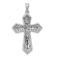 Load image into Gallery viewer, 14k White Gold .01ct. Diamond Passion Cross Pendant
