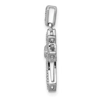 Load image into Gallery viewer, 14k White Gold 1/10ct. Diamond Fancy Cross Pendant
