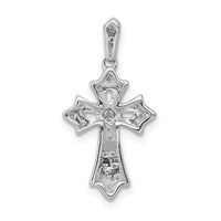Load image into Gallery viewer, 14k White Gold 1/10ct. Diamond Fancy Cross Pendant
