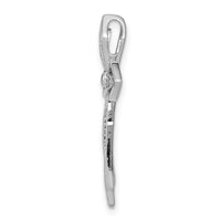 Load image into Gallery viewer, 14k White Gold 1/15ct. Diamond Cross Chain Slide
