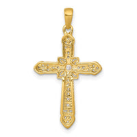 Load image into Gallery viewer, 14k 1/6ct. Diamond Filigree Cross Pendant
