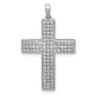 Load image into Gallery viewer, 14k White Gold 1/2ct. Diamond Latin Cross Pendant
