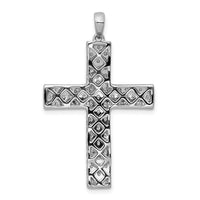 Load image into Gallery viewer, 14k White Gold 1ct. Diamond Latin Cross Pendant
