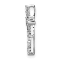 Load image into Gallery viewer, 14k White Gold 1/4ct. Diamond Cross Chain Slide
