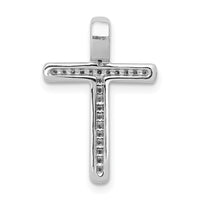 Load image into Gallery viewer, 14k White Gold 1/10ct. Diamond Cross Chain Slide
