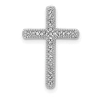 Load image into Gallery viewer, 14k White Gold 1/10ct. Diamond Cross Chain Slide
