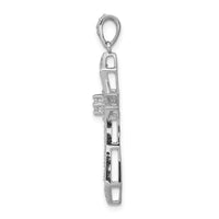 Load image into Gallery viewer, 14k White Gold 1/3ct. Diamond Passion Cross Pendant
