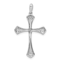 Load image into Gallery viewer, 14k White Gold 1/6ct. Diamond Cross Pendant
