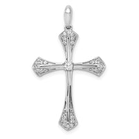 Load image into Gallery viewer, 14k White Gold 1/6ct. Diamond Cross Pendant
