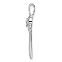 Load image into Gallery viewer, 14k White Gold Diamond Slide Pendant
