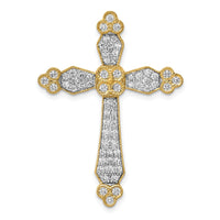 Load image into Gallery viewer, 14k 3/4ct. Diamond Budded Cross Chain Slide
