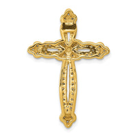 Load image into Gallery viewer, 14k 1/4ct. Diamond Budded Cross Chain Slide
