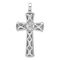 Load image into Gallery viewer, 14k White Gold Diamond Cross Pendant
