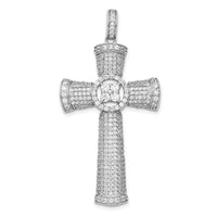 Load image into Gallery viewer, 14k White Gold Diamond Cross Pendant
