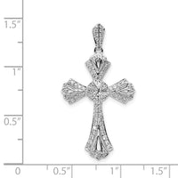 Load image into Gallery viewer, 14k White Gold 1/3ct. Diamond Fancy Cross Pendant
