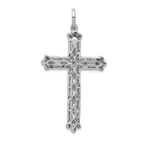 Load image into Gallery viewer, 14k White Gold 1ct. Diamond Budded Cross Pendant

