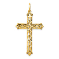 Load image into Gallery viewer, 14k Diamond Budded Cross Pendant
