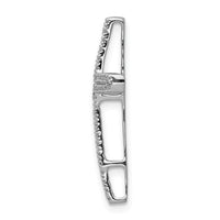 Load image into Gallery viewer, 14k White Gold 1/4ct. Diamond Cross Chain Slide
