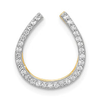 Load image into Gallery viewer, 14k 1/6ct. Diamond Horseshoe Chain Slide
