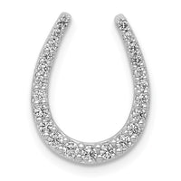 Load image into Gallery viewer, 14k White Gold 1/4ct. Diamond Horseshoe Chain Slide
