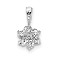 Load image into Gallery viewer, 14k White Gold 1/4ct. Diamond Flower Pendant
