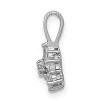Load image into Gallery viewer, 14k White Gold 1/4ct. Diamond Floral Pendant
