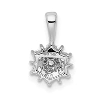 Load image into Gallery viewer, 14k White Gold 1/4ct. Diamond Floral Pendant
