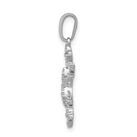Load image into Gallery viewer, 14k White Gold 1/6ct. Diamond Snowflake Pendant
